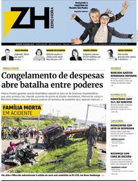 Capa do jornal Zero Hora 10/07/2019