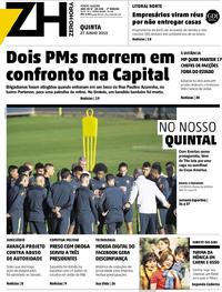 Capa do jornal Zero Hora 27/06/2019