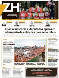 Capa do jornal Zero Hora 02/07/2020