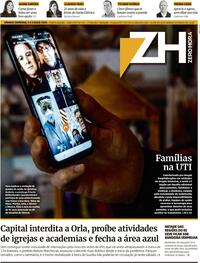 Capa do jornal Zero Hora 04/07/2020