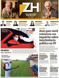 Capa do jornal Zero Hora 05/05/2020