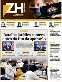 Capa do jornal Zero Hora 05/11/2020