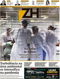 Capa do jornal Zero Hora 06/06/2020