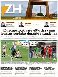Capa do jornal Zero Hora 07/12/2020