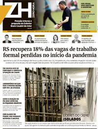 Capa do jornal Zero Hora 10/11/2020