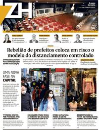 Capa do jornal Zero Hora 16/06/2020