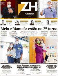 Capa do jornal Zero Hora 16/11/2020