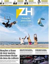 Capa do jornal Zero Hora 18/01/2020