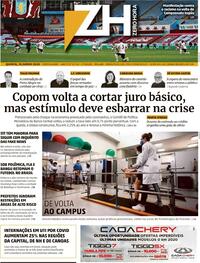Capa do jornal Zero Hora 18/06/2020