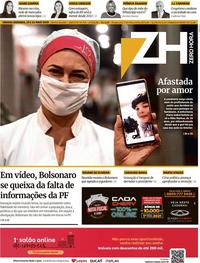Capa do jornal Zero Hora 23/05/2020