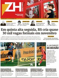 Capa do jornal Zero Hora 24/12/2020