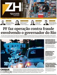 Capa do jornal Zero Hora 27/05/2020