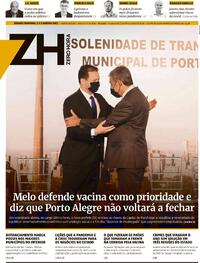 Capa do jornal Zero Hora 02/01/2021