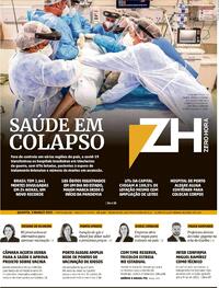 Capa do jornal Zero Hora 03/03/2021
