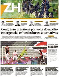 Capa do jornal Zero Hora 05/02/2021