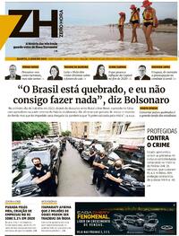 Capa do jornal Zero Hora 06/01/2021