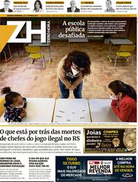 Capa do jornal Zero Hora 22/05/2021