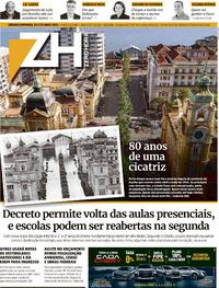 Capa do jornal Zero Hora 24/04/2021