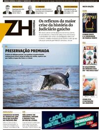Capa do jornal Zero Hora 31/07/2021
