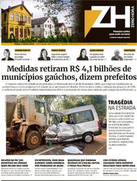 Capa do jornal Zero Hora 05/07/2022