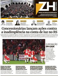 Capa do jornal Zero Hora 12/08/2022