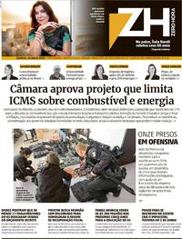 Capa do jornal Zero Hora 26/05/2022