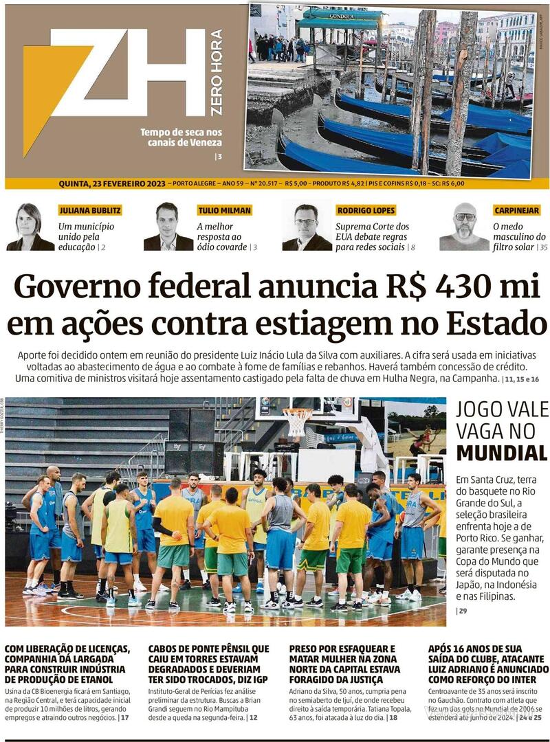 Capa Jornal O Jogo - 25 fevereiro 2023 