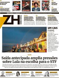 Capa do jornal Zero Hora 01/04/2023