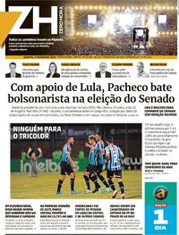 Capa do jornal Zero Hora 02/02/2023