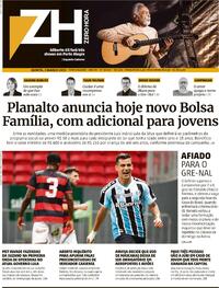 Capa do jornal Zero Hora 02/03/2023
