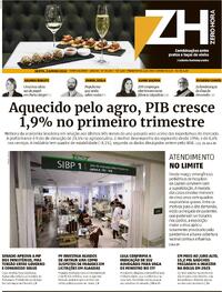 Capa do jornal Zero Hora 02/06/2023