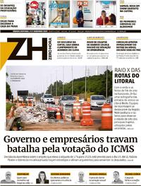 Capa do jornal Zero Hora 02/12/2023
