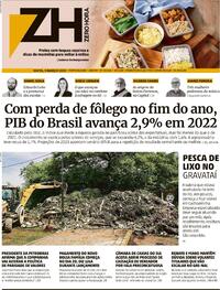 Capa do jornal Zero Hora 03/03/2023