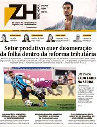 Capa do jornal Zero Hora 03/04/2023