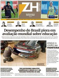 Capa do jornal Zero Hora 06/12/2023