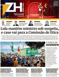 Capa do jornal Zero Hora 07/03/2023