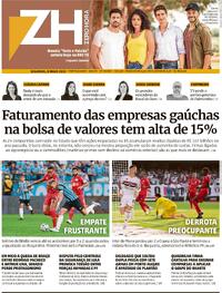 Capa do jornal Zero Hora 08/05/2023