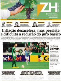 Capa do jornal Zero Hora 10/02/2023