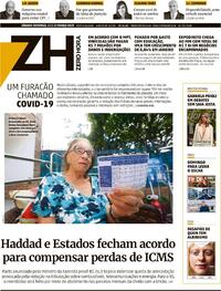 Capa do jornal Zero Hora 11/03/2023