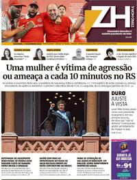 Capa do jornal Zero Hora 11/12/2023