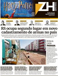 Capa do jornal Zero Hora 14/02/2023