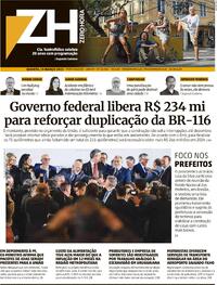 Capa do jornal Zero Hora 15/03/2023