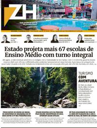 Capa do jornal Zero Hora 16/01/2023