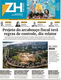 Capa do jornal Zero Hora 16/05/2023