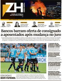 Capa do jornal Zero Hora 17/03/2023