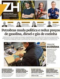 Capa do jornal Zero Hora 17/05/2023