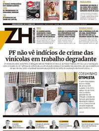 Capa do jornal Zero Hora 18/03/2023