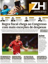Capa do jornal Zero Hora 19/04/2023