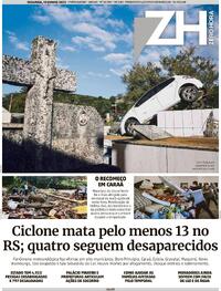 Capa do jornal Zero Hora 19/06/2023