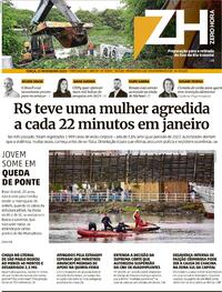 Capa do jornal Zero Hora 21/02/2023